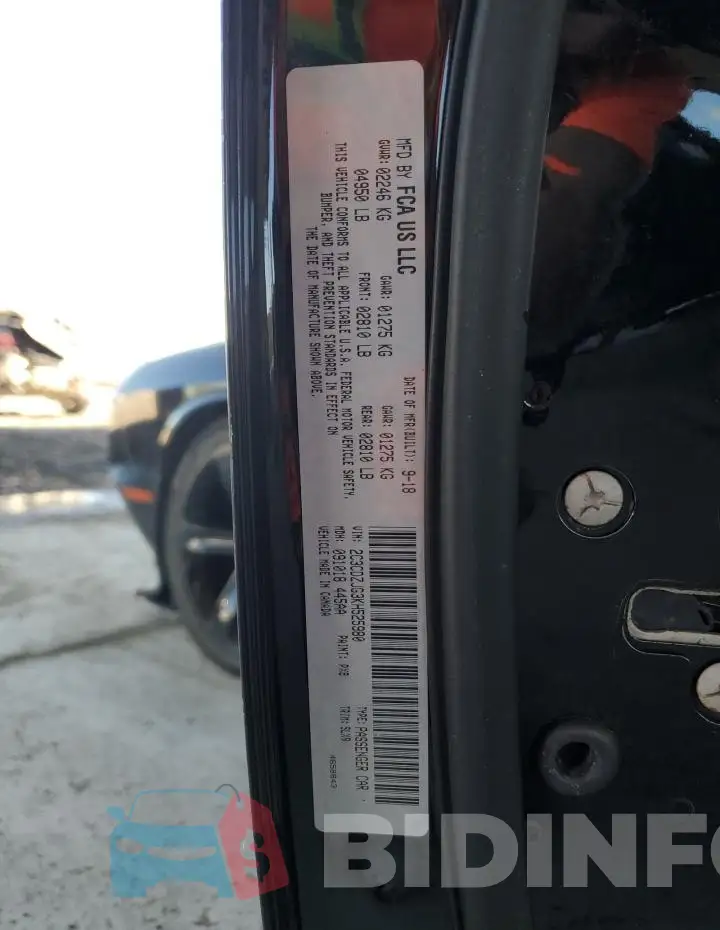 2C3CDZJG3KH525980 Photo# 12