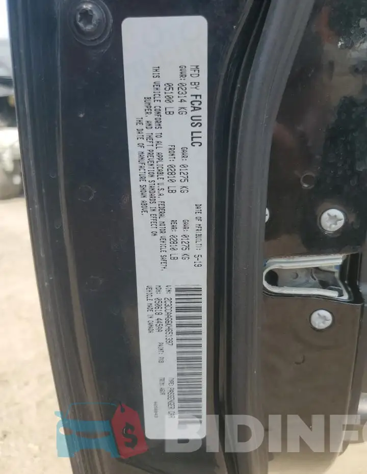 2C3CCAAG6KH651397 Photo# 13