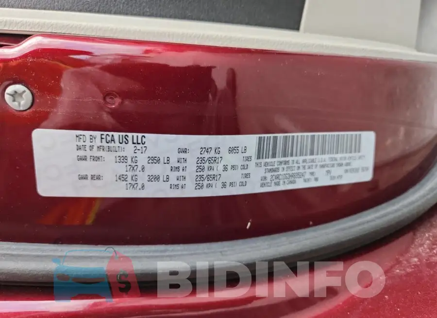 2C4RC1DG3HR695247 Photo# 13
