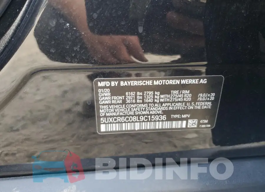 5UXCR6C08L9C15936 Photo# 12