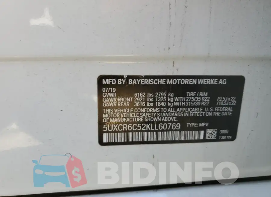 5UXCR6C52KLL60769 Photo# 13