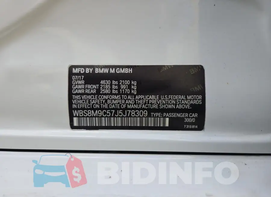 WBS8M9C57J5J78309 Photo# 10