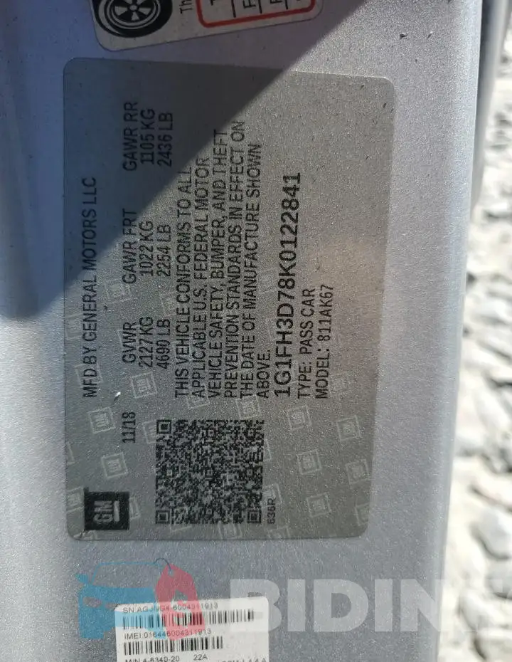 1G1FH3D78K0122841 Photo# 12