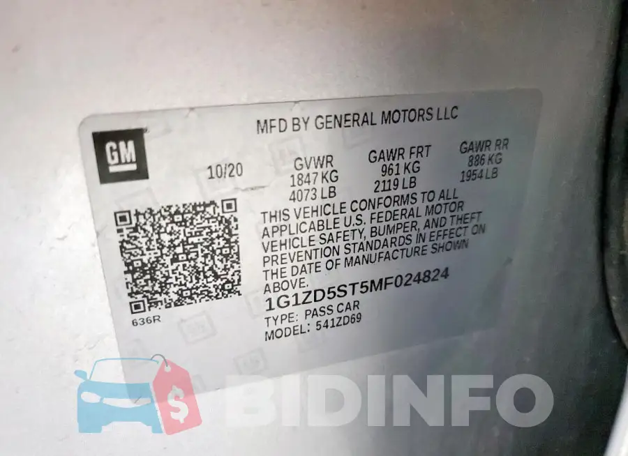 1G1ZD5ST5MF024824 Photo# 12