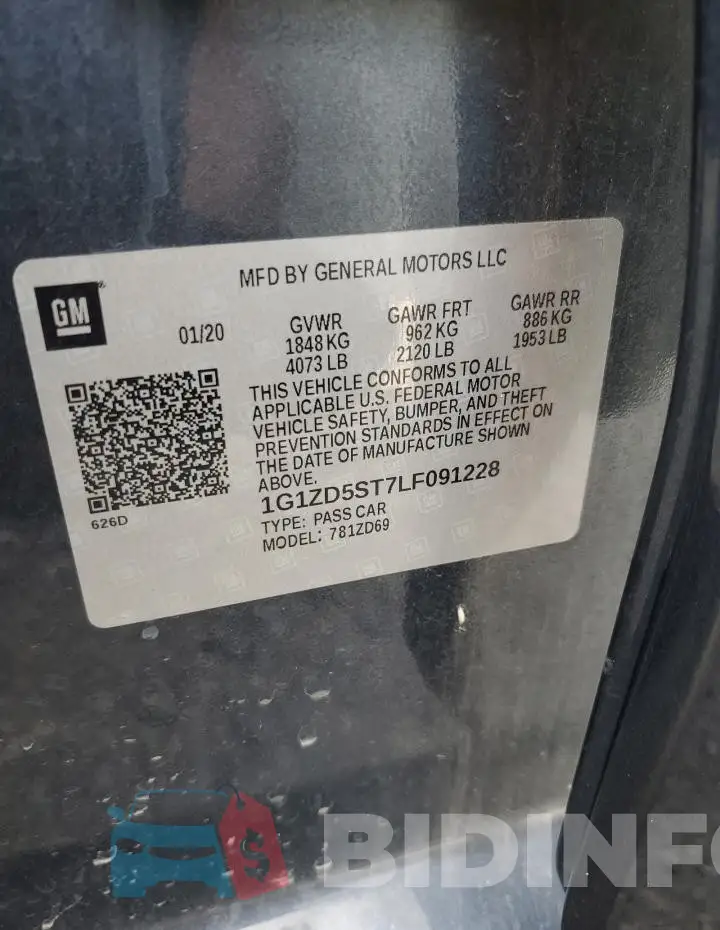 1G1ZD5ST7LF091228 Photo# 12