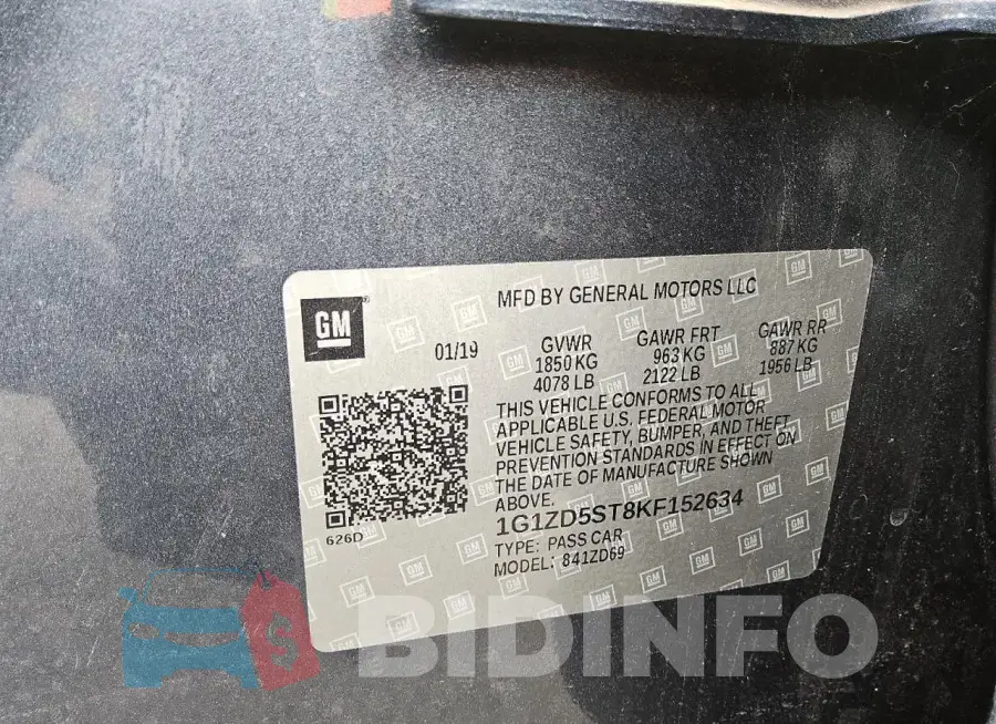 1G1ZD5ST8KF152634 Photo# 12