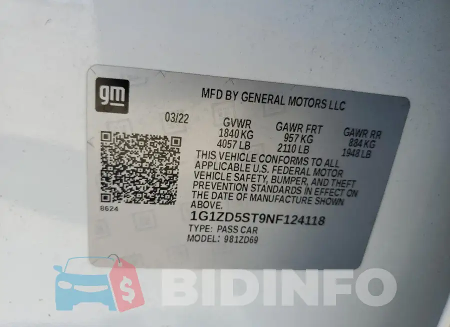 1G1ZD5ST9NF124118 Photo# 12