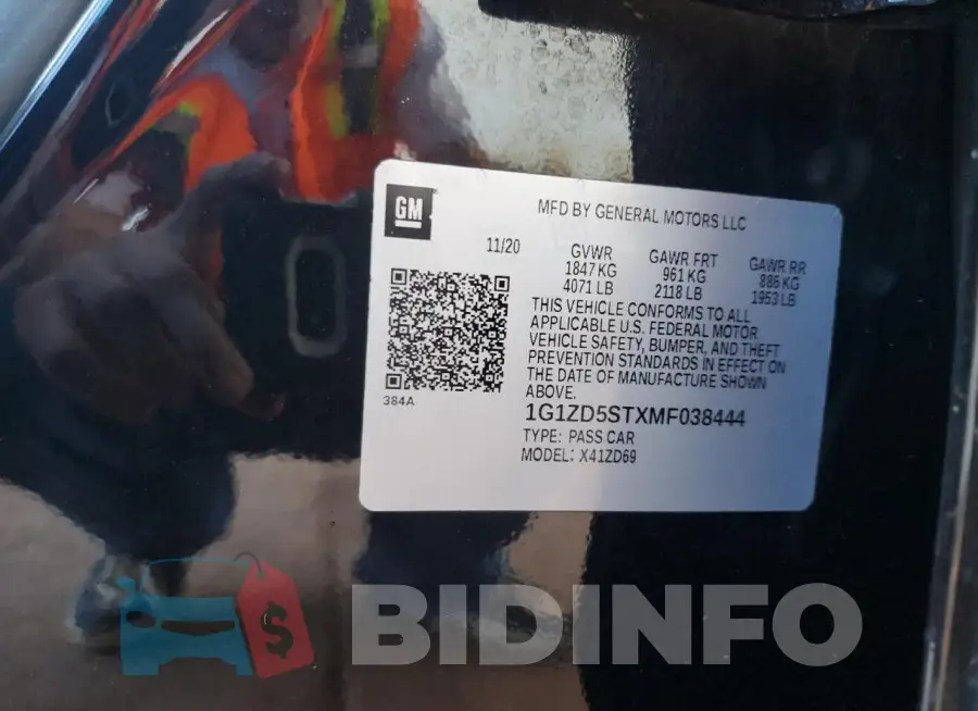 1G1ZD5STXMF038444 Photo# 12