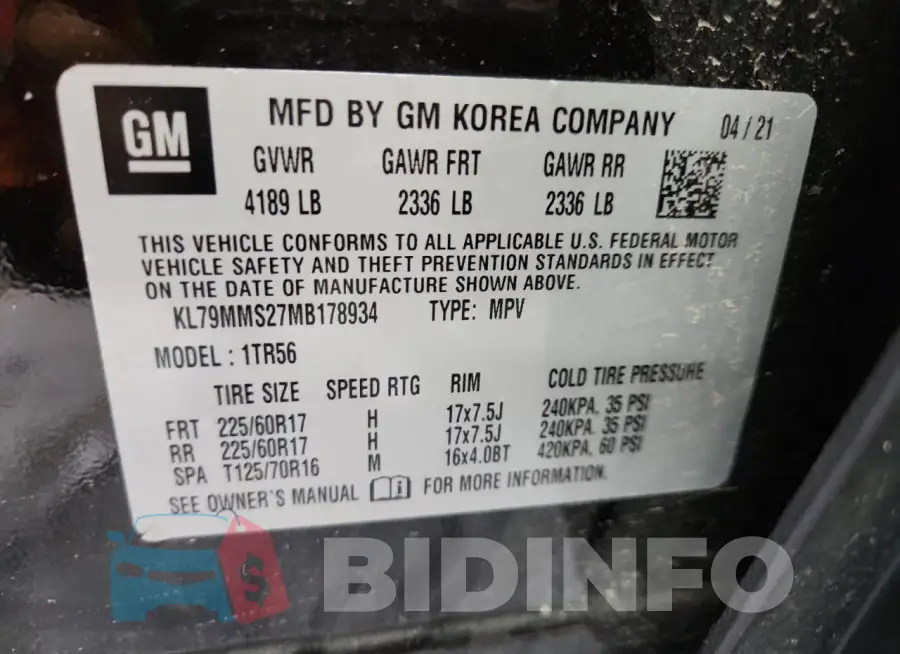 KL79MMS27MB178934 Photo# 14
