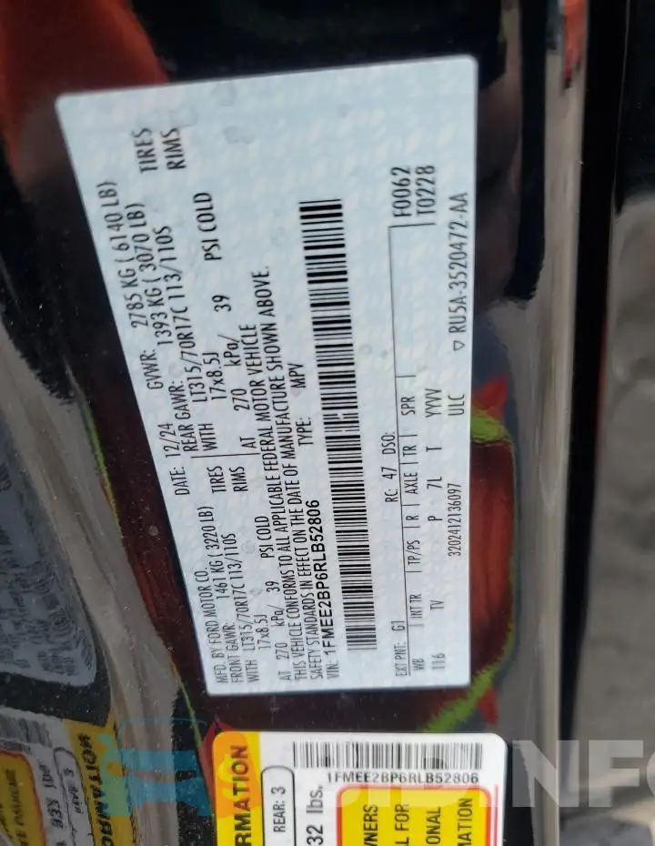 1FMEE2BP6RLB52806 Photo# 13