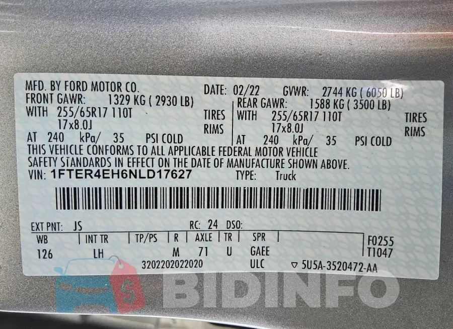 1FTER4EH6NLD17627 Photo# 12