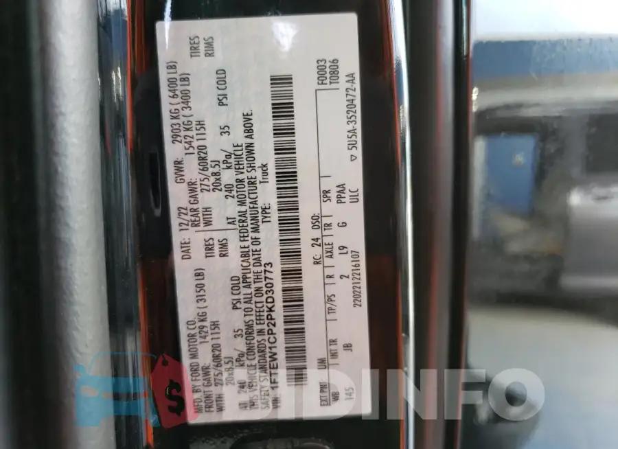 1FTEW1CP2PKD30773 Photo# 12