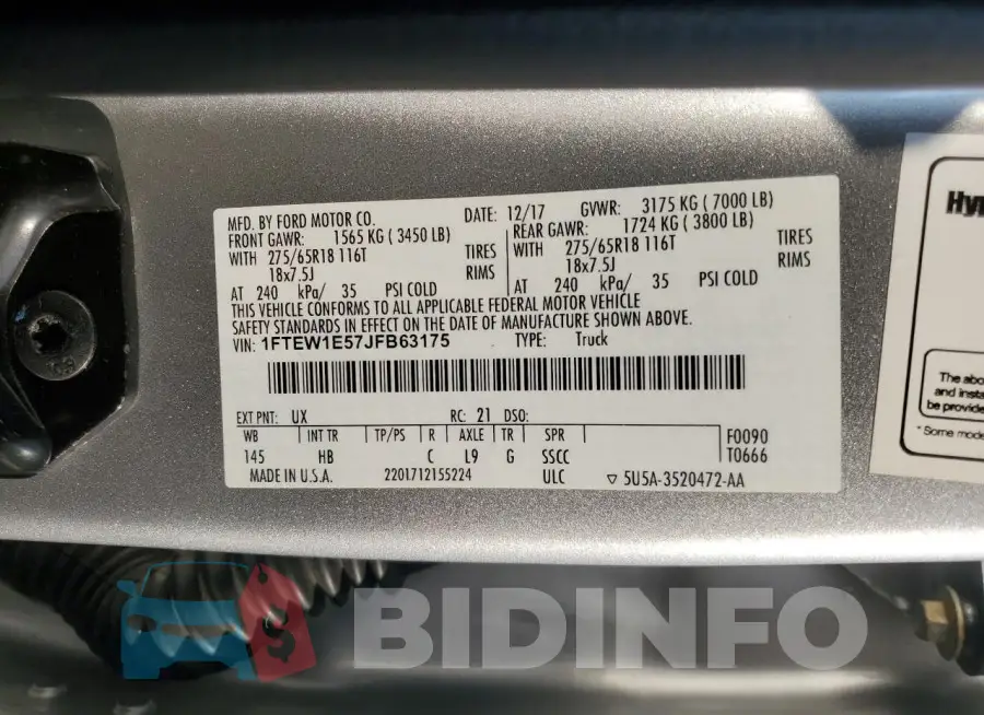 1FTEW1E57JFB63175 Photo# 12