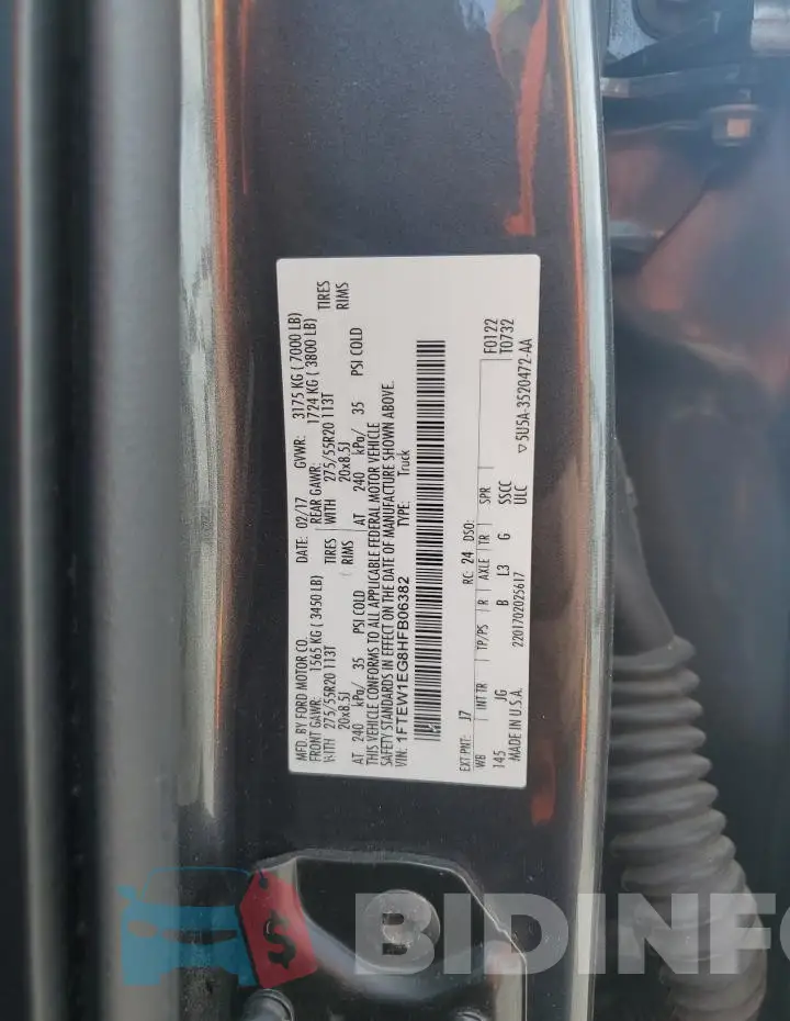 1FTEW1EG8HFB06382 Photo# 12