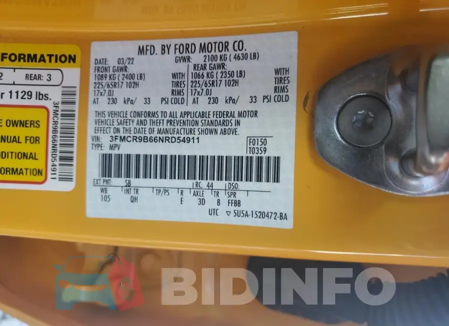 3FMCR9B66NRD54911 Photo# 13