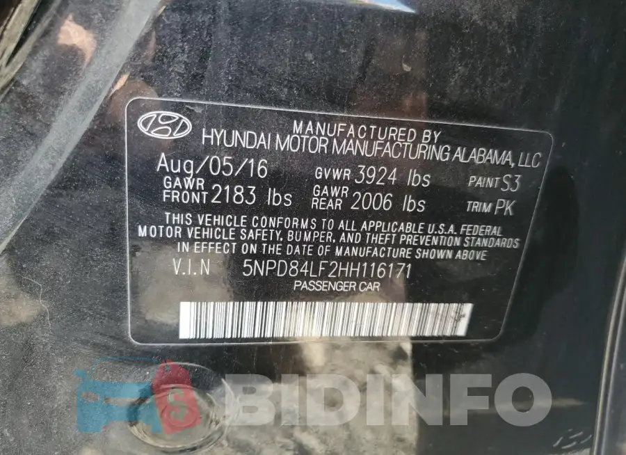 5NPD84LF2HH116171 Photo# 12