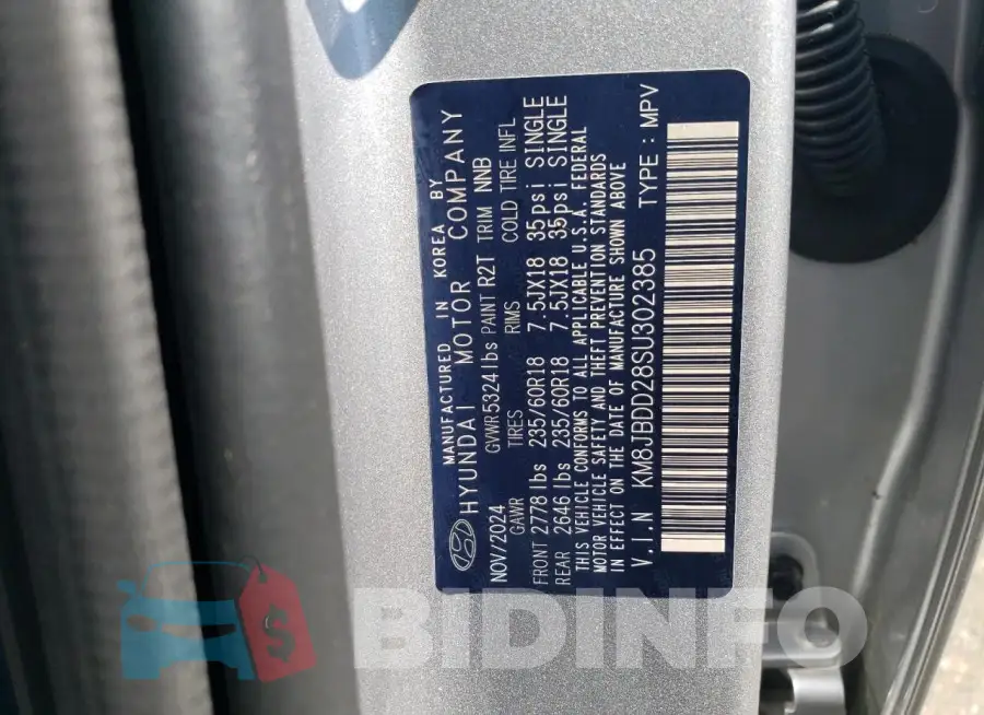 KM8JBDD28SU302385 Photo# 12