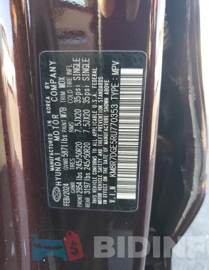 KM8R7DGE5RU770353 Photo# 13