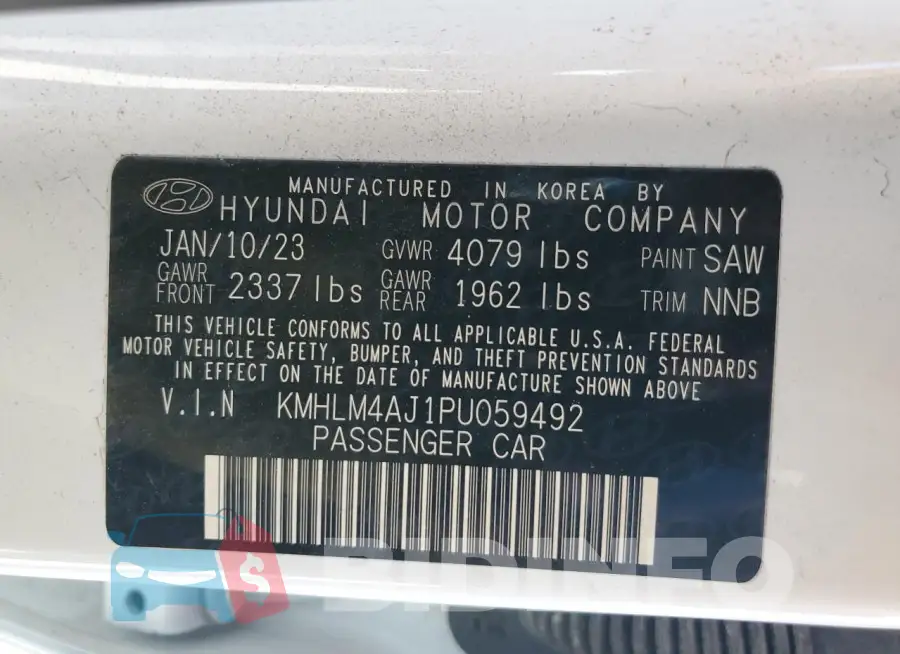 KMHLM4AJ1PU059492 Photo# 13
