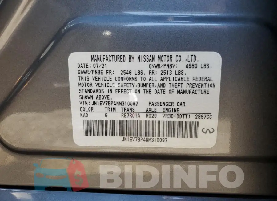 JN1EV7BP4NM310097 Photo# 12
