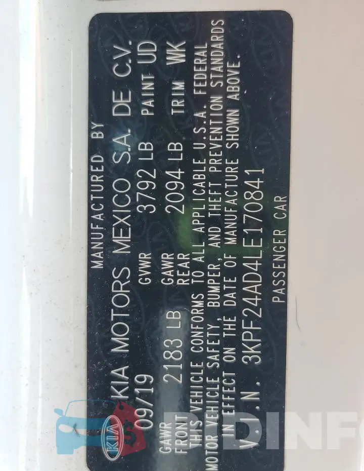 3KPF24AD4LE170841 Photo# 12