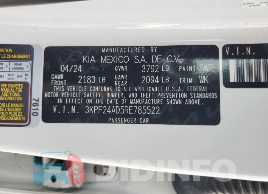 3KPF24AD5RE785522 Photo# 13
