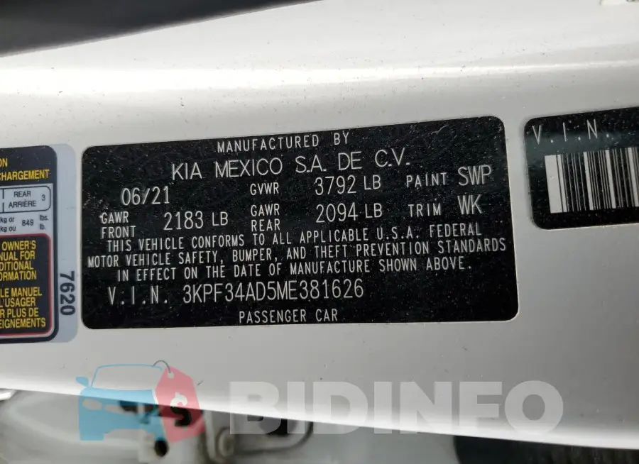 3KPF34AD5ME381626 Photo# 12
