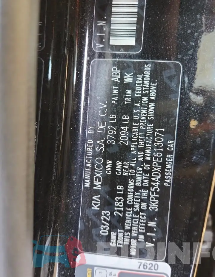 3KPF54ADXPE613071 Photo# 13