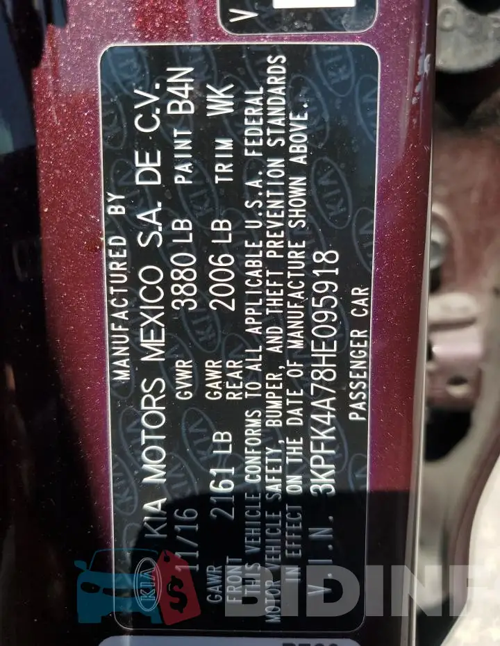 3KPFK4A78HE095918 Photo# 12