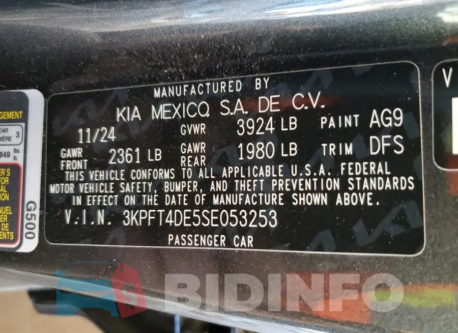 3KPFT4DE5SE053253 Photo# 13