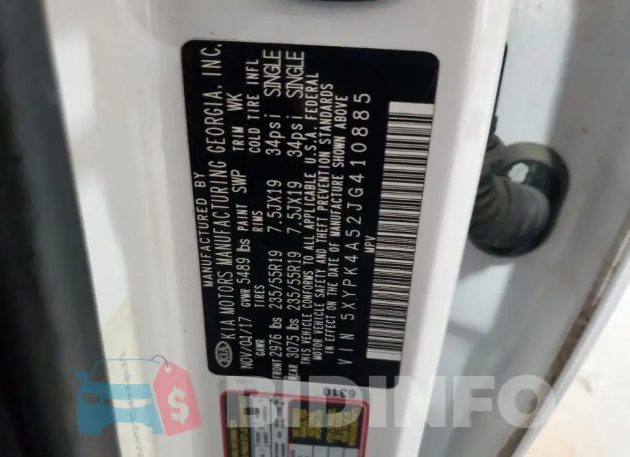 5XYPK4A52JG410885 Photo# 13