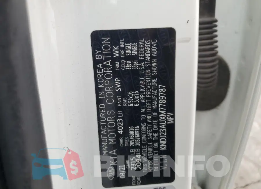 KNDJ23AUXM7789787 Photo# 14