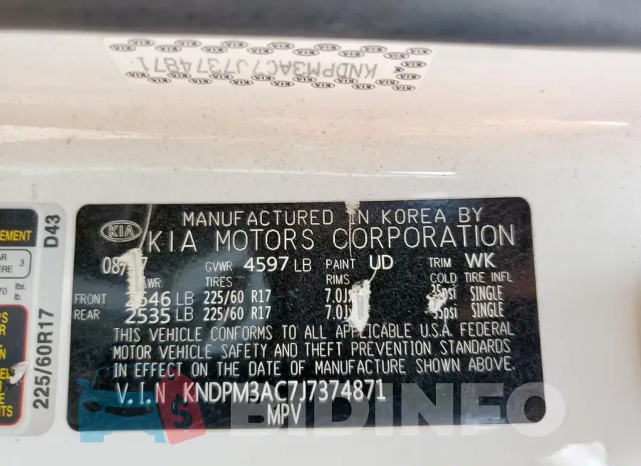KNDPM3AC7J7374871 Photo# 13
