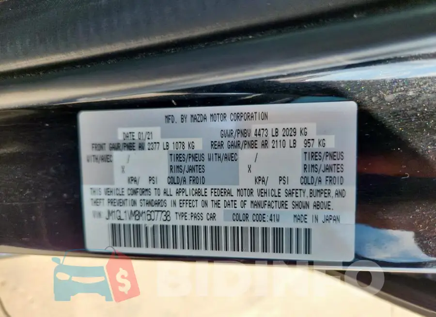 JM1GL1VM8M1607738 Photo# 12