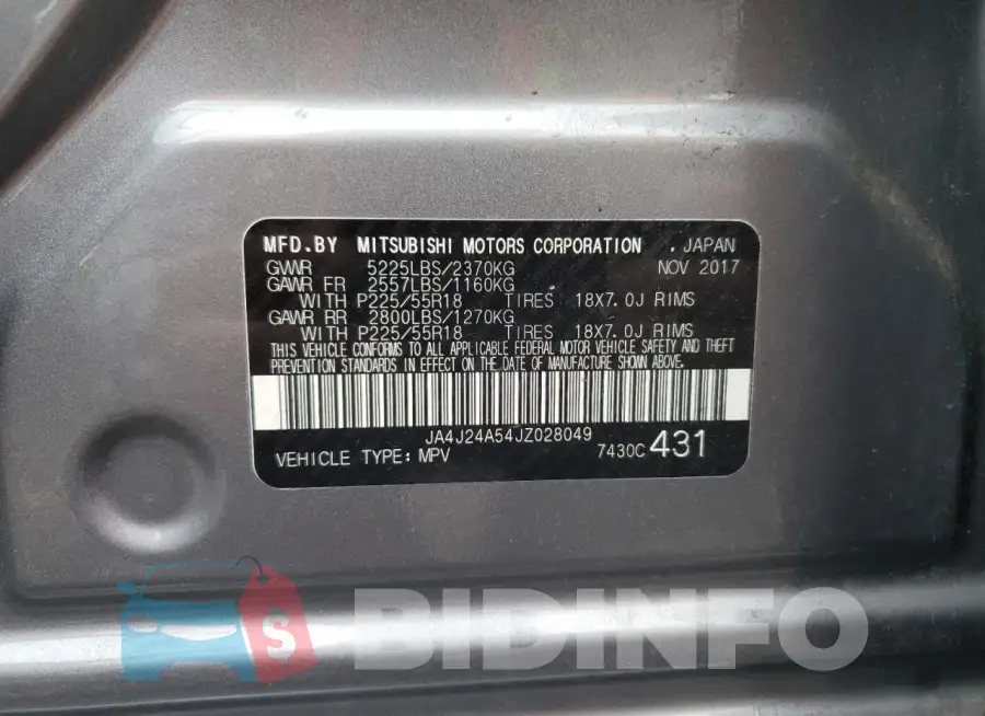 JA4J24A54JZ028049 Photo# 13