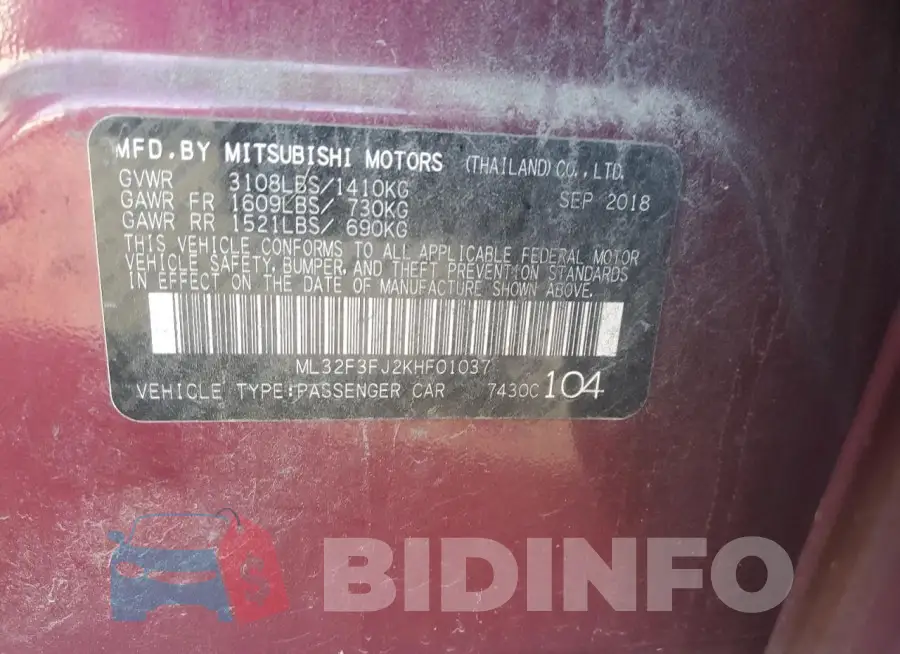 ML32F3FJ2KHF01037 Photo# 12