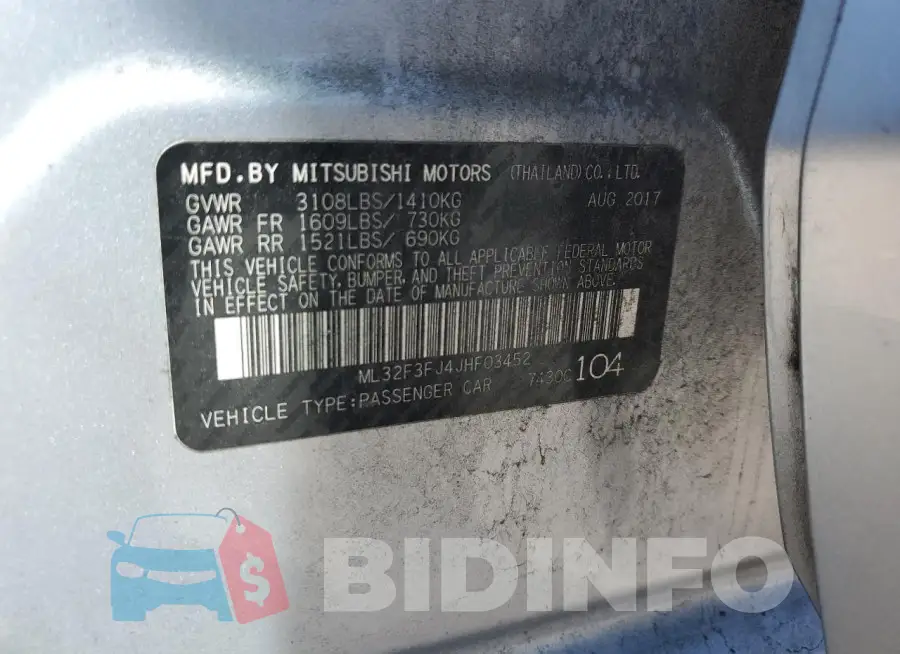 ML32F3FJ4JHF03452 Photo# 12