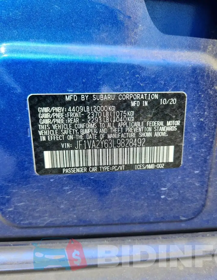 JF1VA2Y63L9828492 Photo# 13