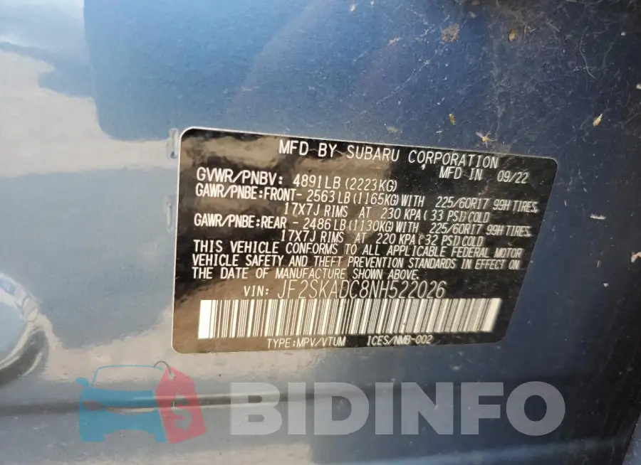 JF2SKADC8NH522026 Photo# 12