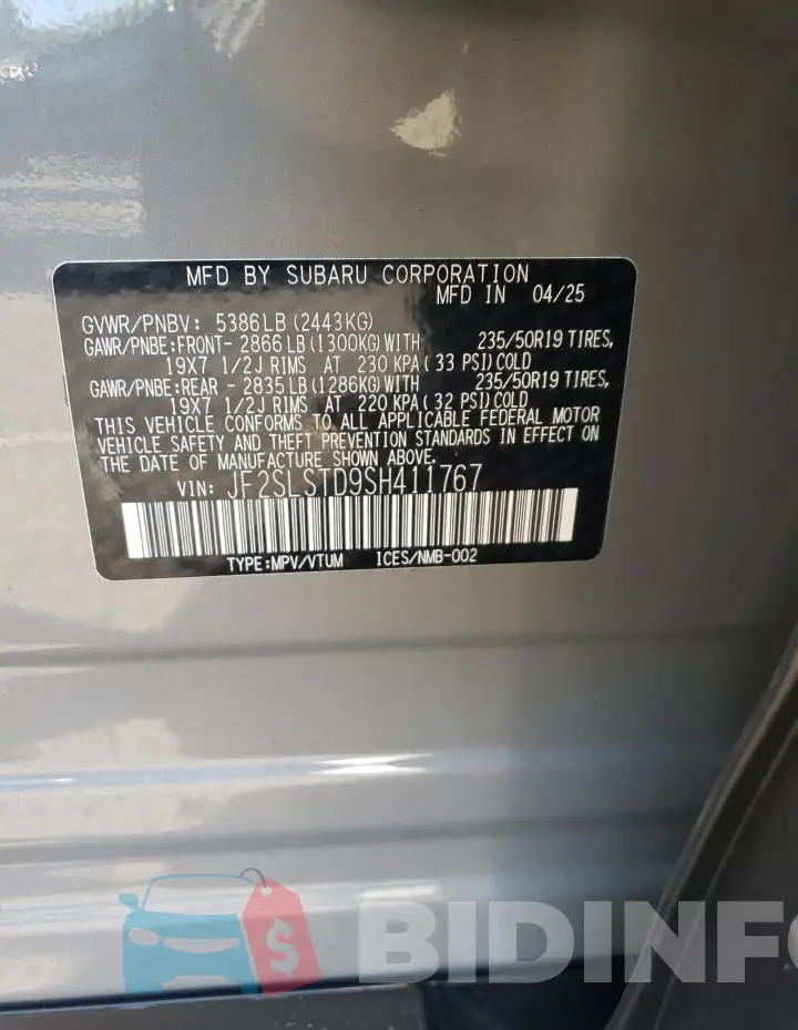 JF2SLSTD9SH411767 Photo# 12