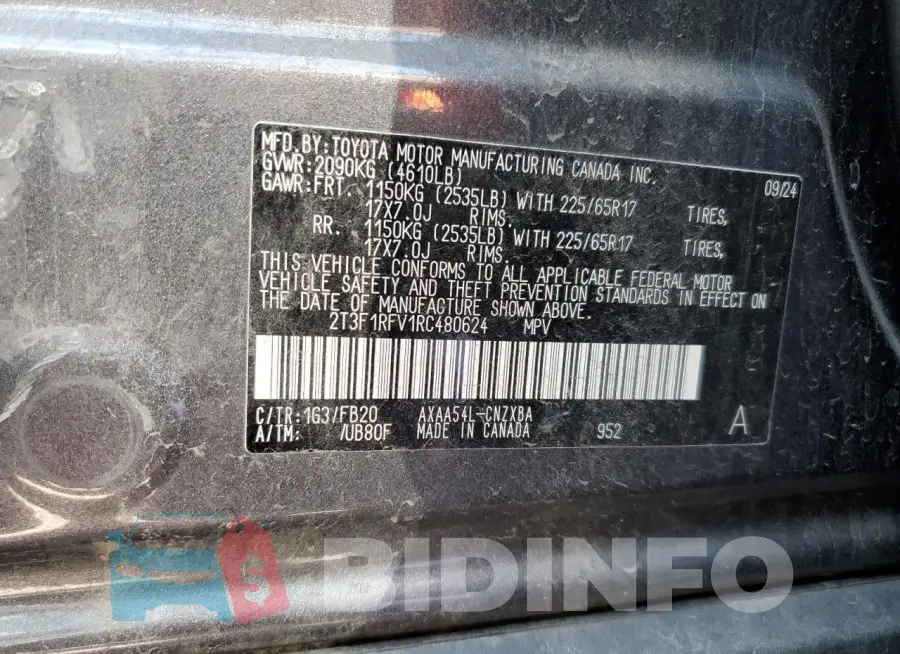 2T3F1RFV1RC480624 Photo# 12