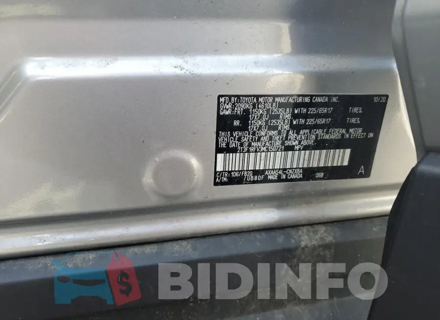 2T3F1RFV3MC150721 Photo# 13