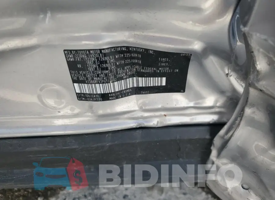 4T3B6RFV2PU132682 Photo# 13