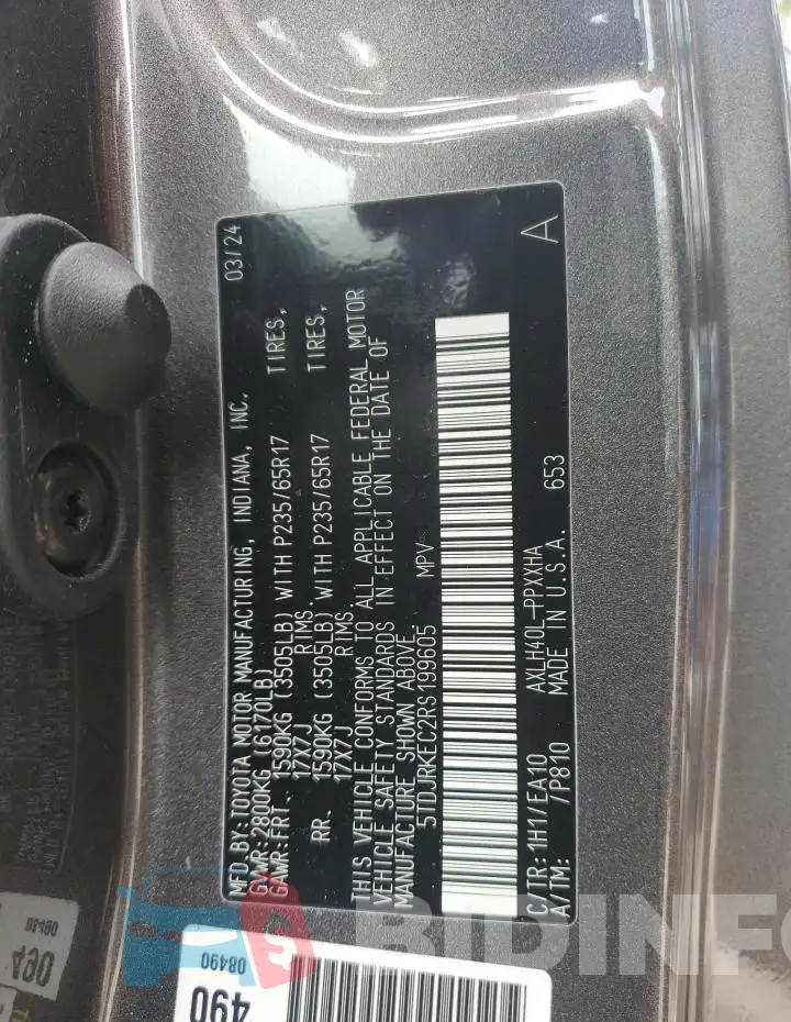 5TDJRKEC2RS199605 Photo# 14