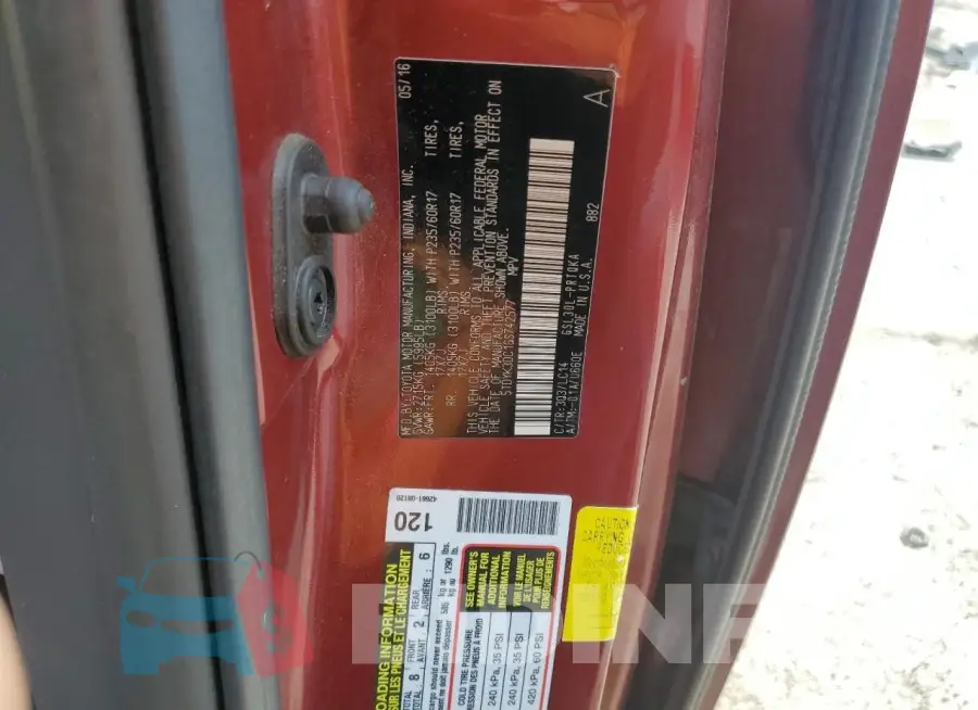 5TDYK3DC1GS742577 Photo# 13
