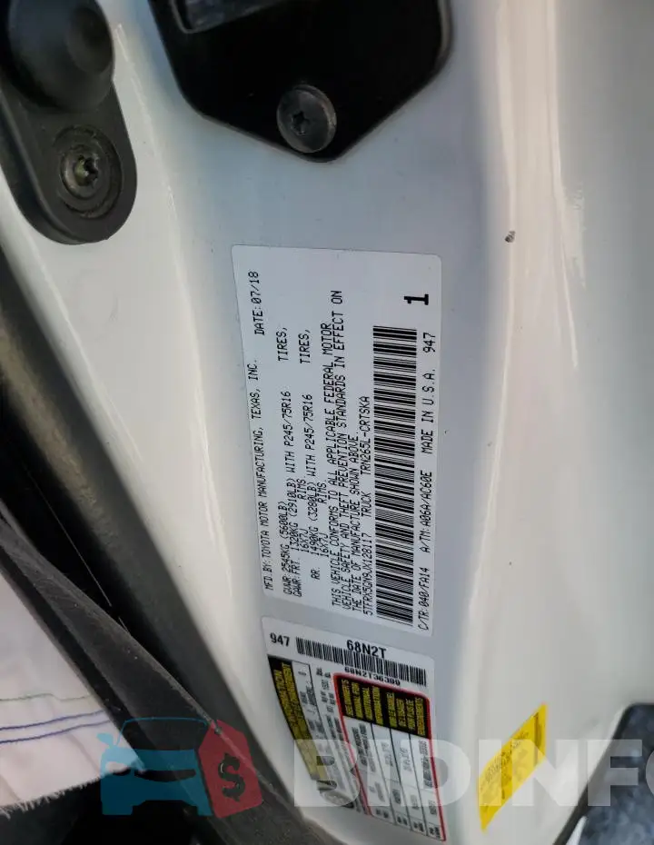 5TFRX5GN9JX128117 Photo# 12