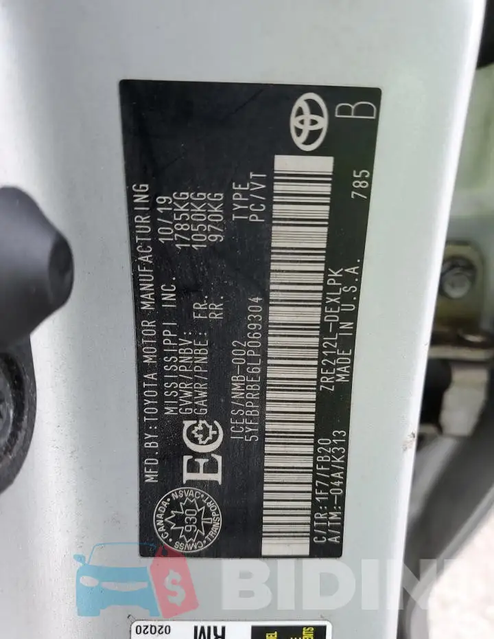 5YFBPRBE6LP069304 Photo# 12