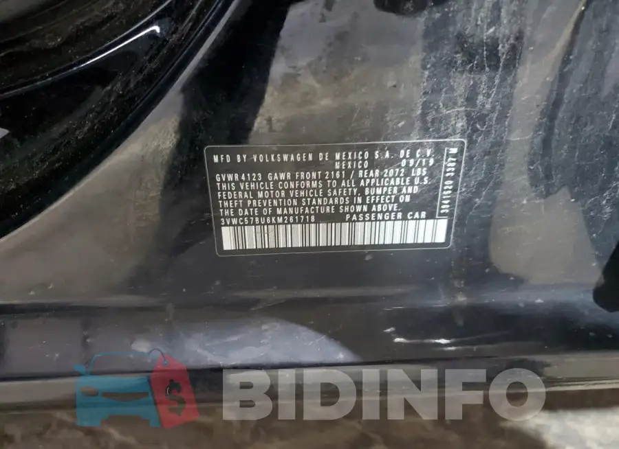 3VWC57BU6KM261718 Photo# 12