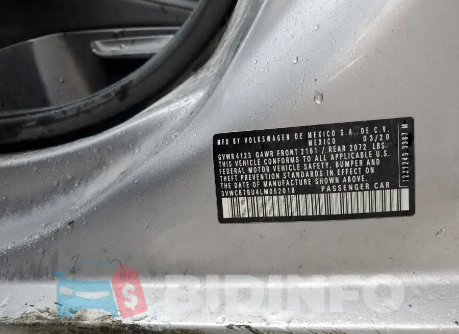 3VWCB7BU4LM052018 Photo# 12