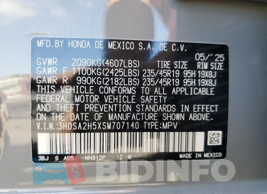3HDSA2H5XSM707140 Photo# 13